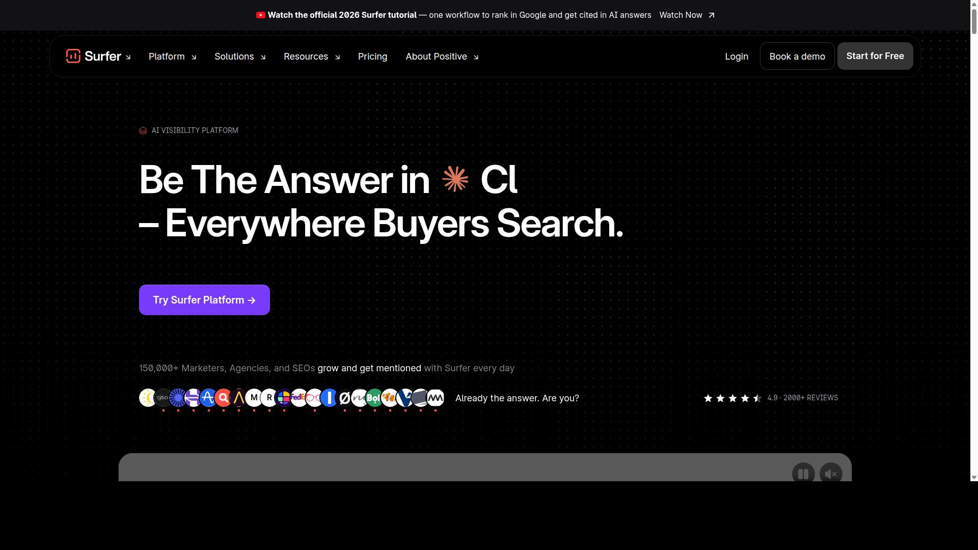 Surfer SEO website