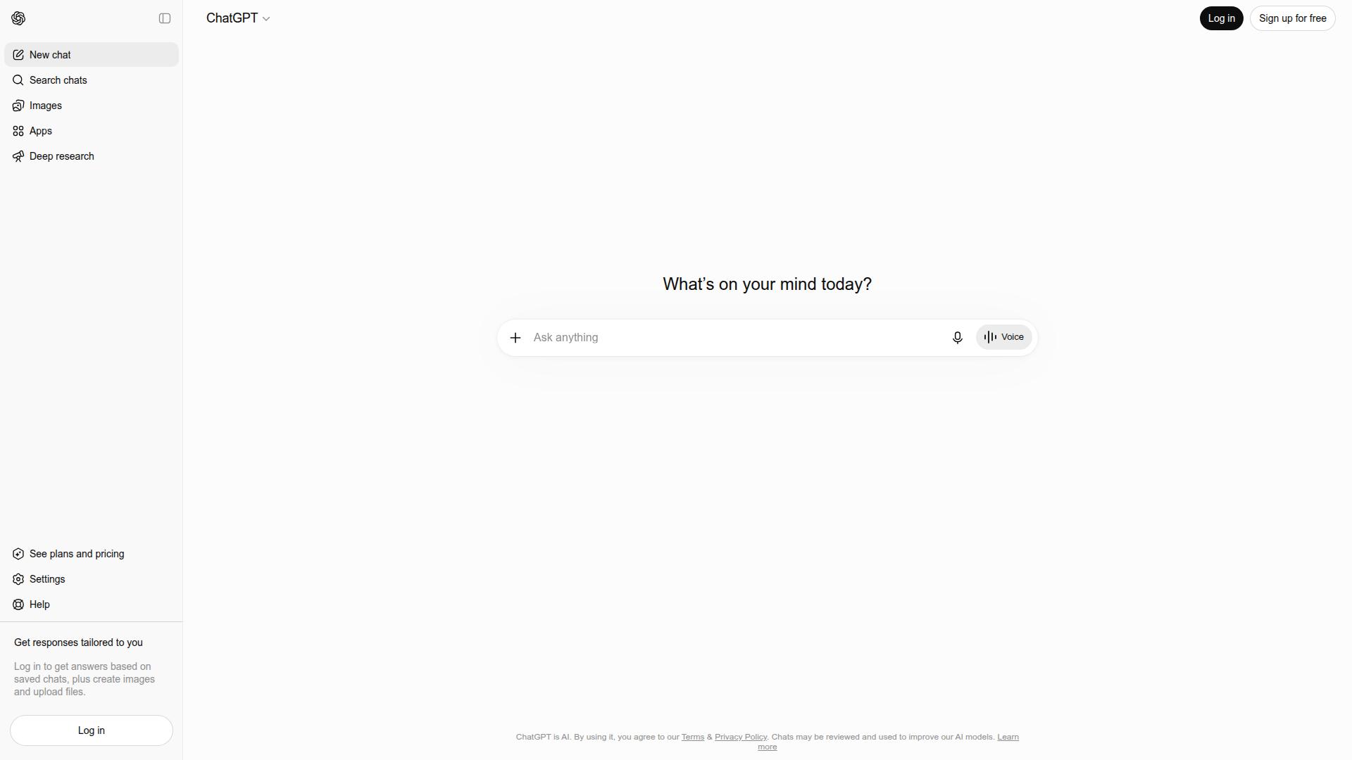 ChatGPT website