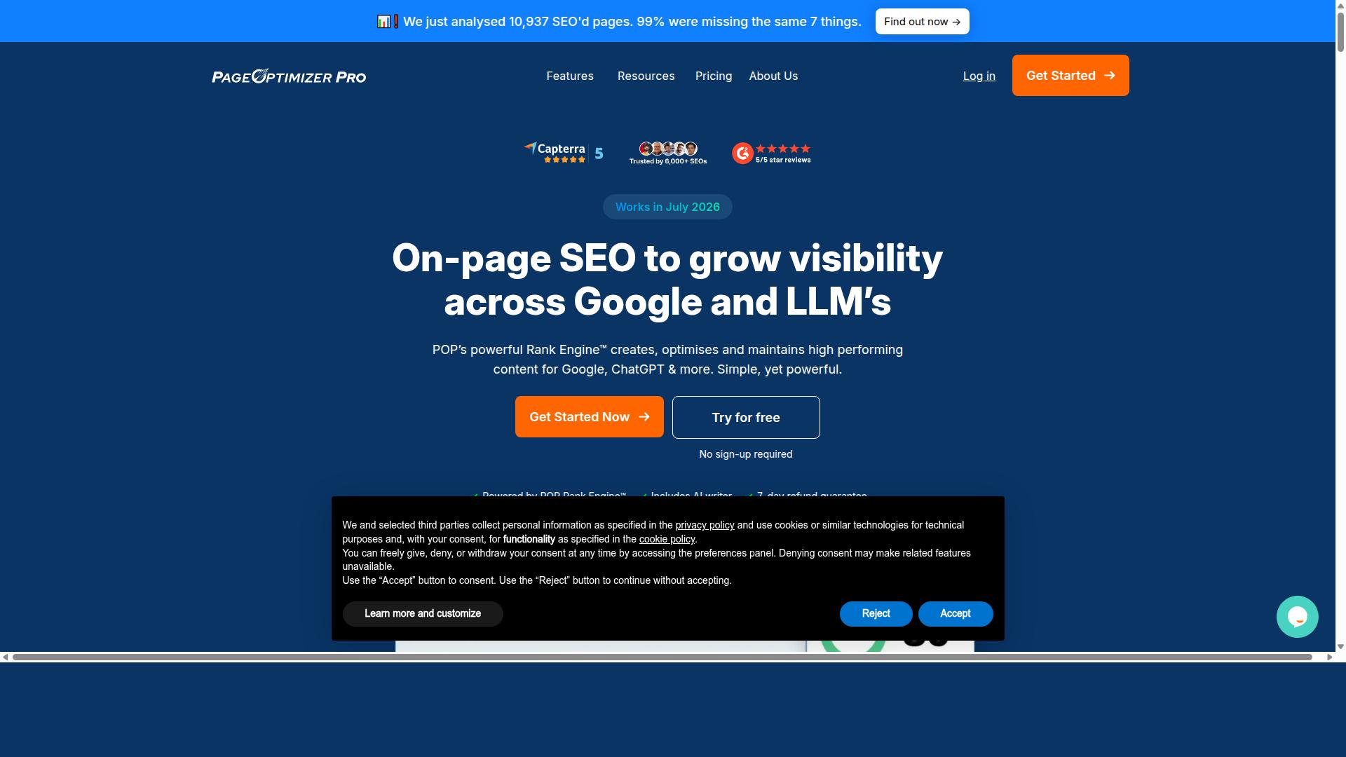 Page Optimizer Pro website